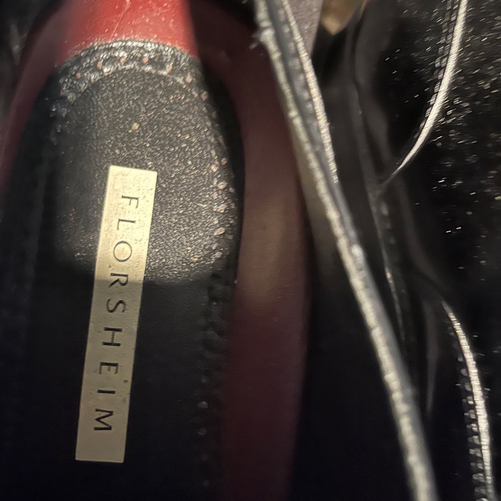 Florsheim Black and Red Oxfords